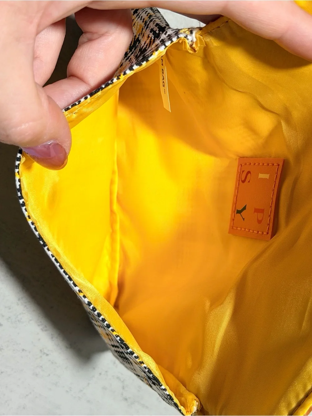 Ipsy y2k Tan and Yellow Plaid Envelope Clutch - Women's Bag